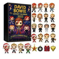 Detailed information about the product 2025 David Bowie Inspired Advent Calendar, 2D Acrylic Ornament 24 Days Advent Calendar Blind Box with Music Themed Surprises Holiday Gift