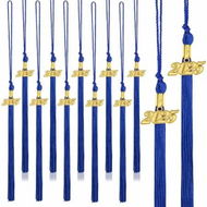Detailed information about the product 2025 Graduation Tassels,10Pcs Graduation Cap Tassels 2025 Grad Graduation Tassels for 2025 Graduation Ceremonies Accessories (Blue)