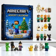Detailed information about the product 2025 Minecraft Advent Calendar, Christmas Tree Ornaments and Acrylic Charm Countdown, Gamer Gift, Pixel Art Holiday Decor, Kids Surprise Box
