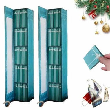2025 Mini Book Ornament Advent,Book Lovers Gifts Calendar,Books Lovers Gifts Advent Calendar with 24 Book Gift,Christmas Books Countdown Calendar (2pcs)