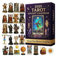Detailed information about the product 2025 Tarot Advent Calendar, 24 Day Christmas Countdown Calendar with 24 Unique 2D Tarot Card Figures for Mystical Keepsakes, for Tarot Enthusiasts