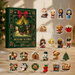 2026 Christmas Themed Advent Calendar 2D Flat Acrylic Ornaments, 24 Day Countdown Calendar Pendants for Christmas Holiday Decor. Available at Crazy Sales for $14.95