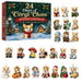 2026 Corgi Advent Calendar, 24 Day Christmas Countdown Calendar with 2D Acrylic Dog Ornaments, Corgi Christmas Tree Decorations Holiday Gift for Dog Lovers. Available at Crazy Sales for $14.95