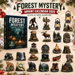 2026 Forest Bigfoot Christmas Advent Calendar 2D Flat Acrylic Ornaments, 24 Day Countdown Calendar Pendants for Christmas Tree Decor. Available at Crazy Sales for $14.95