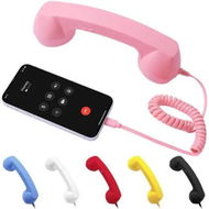 Detailed information about the product 2026 New Retro Phone Handset,Vintage Retro Telephone Wired Handsets Style Landline Handle Receiver for Cell Mobile Video Conferences,Calls,Meetings (Pink)
