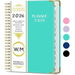 2026 Weekly and Monthly Planner, Jan-Dec Spiral-Bound with Tabs Inner Pocket, 21x 15CM Year Planner Calendar Planner (Cyan Blue). Available at Crazy Sales for $14.95