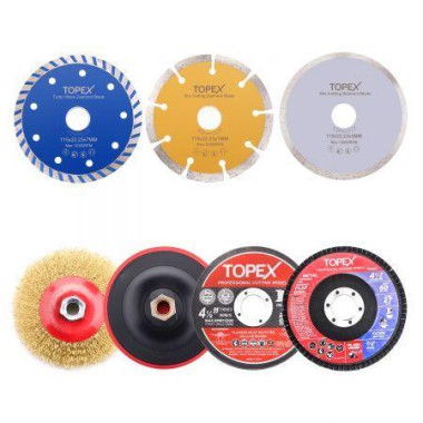 20PCs 115mm Cutting Wheel Flap Grinding Disc Wire Brush Diamond Turo Blades Kit