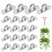 20Pcs 304 Stainless Steel Eye Plate Hooks, Ceiling Mount U Hooks with 40 Screws for Plant Hanging, Sun Shade Sail. Available at Crazy Sales for $16.99