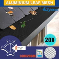 Detailed information about the product 20Pcs Aluminium Gutter Leaf Mesh Guard 100 X 20cm