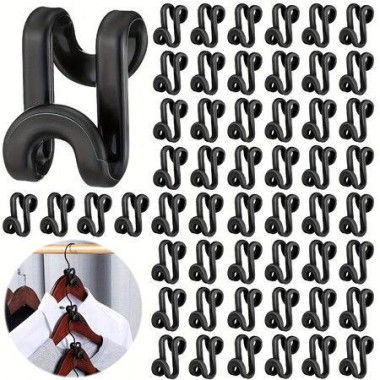 20pcs Clothes Hanger Connector Hooks Magic Hanger Hooks Heavy Duty Cascading Connection HooksExtenders Clips For Clothes Organizer Closet