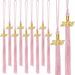 20Pcs Graduation Tassels Academic Graduation Cap Hat Tassel with 2025 Gold Charm for 2025 Graduation Ceremonies Accessories (Pink). Available at Crazy Sales for $19.99