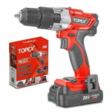 20V Lithium-Ion Cordless Drill Driver Impact Hammer drill w/ Battery Charger