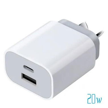 20W GaN Type Quick Charger Fast Type C Type A Compatible with iPhone 16 Pro Max/16 Plus/16 Pro/16/15/14, MacBook Pro, iPad Switch, Galaxy S24/S23