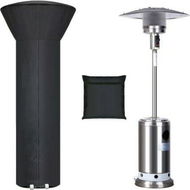 Detailed information about the product 210D Patio Heater Cover Stand-up Outdoor Round Heater Covers With Storage Bag Oxford Fabric Windproof & Waterproof Heater Covers With Zipper And Drawstring 89.5