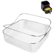 Detailed information about the product 21*21*6CM Square Air Fryer Basket for 5.8QT 6QT COSORI Air Fryer Accessories Instant Vortex Air Fryer Accessories Basket with Handle