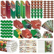 Detailed information about the product 216 Pieces Rugby Party Favors For Kids Birthday Rugby Theme Parties Goodie Bags Gift Bags Pencils Stamps Classroom Rewards Supplies