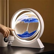 Detailed information about the product 21cm USB POWER 3 mode light Moving Sand Art Light 3D Deep Sea Sand Relaxing Sand Drawing Picture Birthday Christmas Housewarming gift Desk Home Office Blue