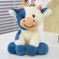 Detailed information about the product 22CM Cute Cow Plush Stuffed Animal Doll Toy for Girls Boys, Christmas Birthday Gift for Kids (Blue)