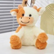 Detailed information about the product 22CM Cute Cow Plush Stuffed Animal Doll Toy for Girls Boys, Christmas Birthday Gift for Kids (Brown)