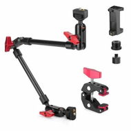 Detailed information about the product 22in Desktop Magic Arm with Clamp,Adjustable Phone Mount Holder 360Â° Rotation, Arm for Microphone, LED Lights, iPhone, Tripod