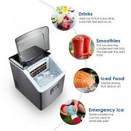 Detailed information about the product 2.2L Portable Ice Cube Maker Machine 13-Min 24 Ice Cube 1 Cycle 17Kg 1 Day S/M/L Size Save Energy.