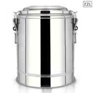 Detailed information about the product 22L Stainless Steel Insulated Stock Pot Dispenser Hot & Cold Beverage Container.