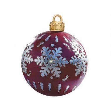 Please Correct Grammar And Spelling Without Comment Or Explanation: 23.6-inch PVC Giant Christmas Inflatable Ball Decor For Home Christmas Festive Gift Ball (Red)