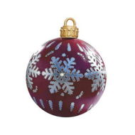 Detailed information about the product Please Correct Grammar And Spelling Without Comment Or Explanation: 23.6-inch PVC Giant Christmas Inflatable Ball Decor For Home Christmas Festive Gift Ball (Red)