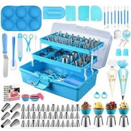 Detailed information about the product 236-Piece Baking Accessories Set with Storage Case for Cupcake, Cookie, Frosting, and Fondant Decoration