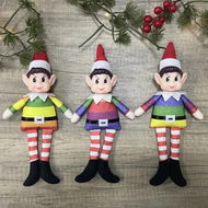 Detailed information about the product 23CM Christmas Elf Male Doll Elves Santa Decorations Red Noel Gifts Christmas Dolls Clothes Color Random