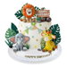 23pcs Safari Animal Cake Topper, Jungle Wild Cake Toppers with Leaves Balls Cake Decorations for Birthday Party Decorations, Jungle Wild Animal Style. Available at Crazy Sales for $24.95