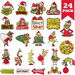 24 Day Green Christmas Wooden Advent Calendar Tree Ornaments Countdown Decorations for Teens Kids Boys Girls. Available at Crazy Sales for $24.99