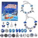 24 Days Christmas Countdown Calendar with 2 Bracelets and 22 Blue Dreamy Charm Beads, Christmas Advent Calendar for DIY Bracelets Jewelry Making Kit Gift. Available at Crazy Sales for $19.95