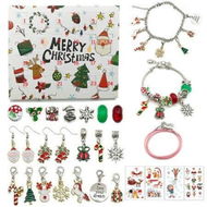 Detailed information about the product Please Correct Grammar And Spelling Without Comment Or Explanation: 24 Days Christmas Gift Countdown Calendar Gifts DIY Jewelry Making Kit 2 Charm Bracelets 22 Beads Making Kit For Kids Teens Adult Women (silver)