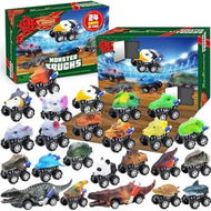 Detailed information about the product 24 Days Countdown Calendar Toys with Monster Truck Toys, Christmas Party Favor Gifts, Christmas Countdown, Xmas Gift Classroom Prizes