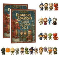 Detailed information about the product 24 Days Dungeons and Dragons Advent Calendar 2025, Funny 2025 Advent Calendar, 24 Days of Christmas Advent Calendar for Men Women with Unique Pendants