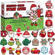 Detailed information about the product 24 Days of Christmas Countdown AdventCalendars 10mm Straw Toppers, Fun Gifts for Cup 30Oz 40Oz Tumbler