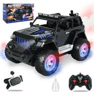 Detailed information about the product 2.4 GHz Remote Control Car,1:16 RC Off-Road,SUV with Light Mist Spray,Sound Toys Gifts for Boys and Girls Ages 3+