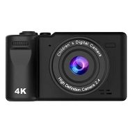Detailed information about the product 2.4-inch Digital Camera with 1080P Front and Rear HD Cameras 8x Digital Zoom,Photo and Video Recording Capabilities Color Black