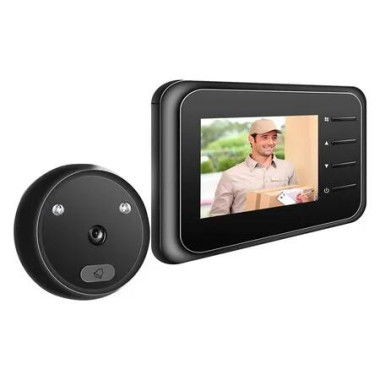 2.4 Inch LCD Screen Digital Video Doorbell, 120 Degree Eye Electronic Peephole Doorbell, Monitor Door Viewer Peephole Camera with Night Vision