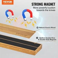 Detailed information about the product 24' Magnetic Knife Storage Holder Wall Mount Knife Strip Acacia Wood