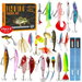24 Pcs Fishing Gear Lures Bait Set Christmas Countdown Advent Calendar Christmas Fishing Gifts For River Sea Pond. Available at Crazy Sales for $24.99