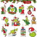 24 Piece Grinch Wooden Hanging Ornaments for Christmas Tree Decoration. Available at Crazy Sales for $12.95