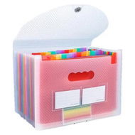 Detailed information about the product 24 Pockets Expanding File Folder with Blank Labels,Desktop Accordion Folders Letter A4 Paper Document Storage Organizer