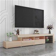 Detailed information about the product 240cm TV Stands Cabinet 3 Drawers Entertainment Unit Wood Storage Shelf - OAK