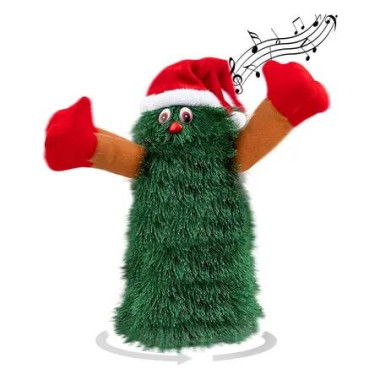 24*10cm Singing Dancing Christmas Tree,Musical Rotating Animated Christmas Decoratons for Kids (Large)