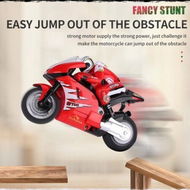 Detailed information about the product 2.4GHz Jump Remote Control Rechargeable Motorcycle RC Full-scale Floaty Toy Racing Mini High Speed