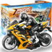 2.4G RC Remote Control Stunt Motorcycle with Riding Figure, 1:10 Scale High Speed Cross Country 360 Degree Rotation Drift Racing Motorbike, Yellow. Available at Crazy Sales for $34.95