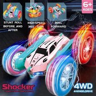 Detailed information about the product 2.4G RC Stunt Car Children Double Sided Flip Remote Control Car 360 Degree Rotation Off Road Rc Drift Cars For Pink Girls Toys