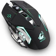 Detailed information about the product 2.4GHz Wireless Rechargeable Silent LED Backlit Optical Ergonomic Gaming Mouse (Black)